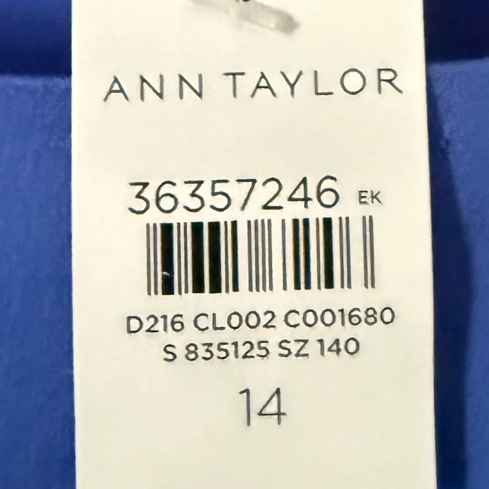 Ann Taylor Royal Blue Puff Sleeve Mini Dress - Picture 3 of 3